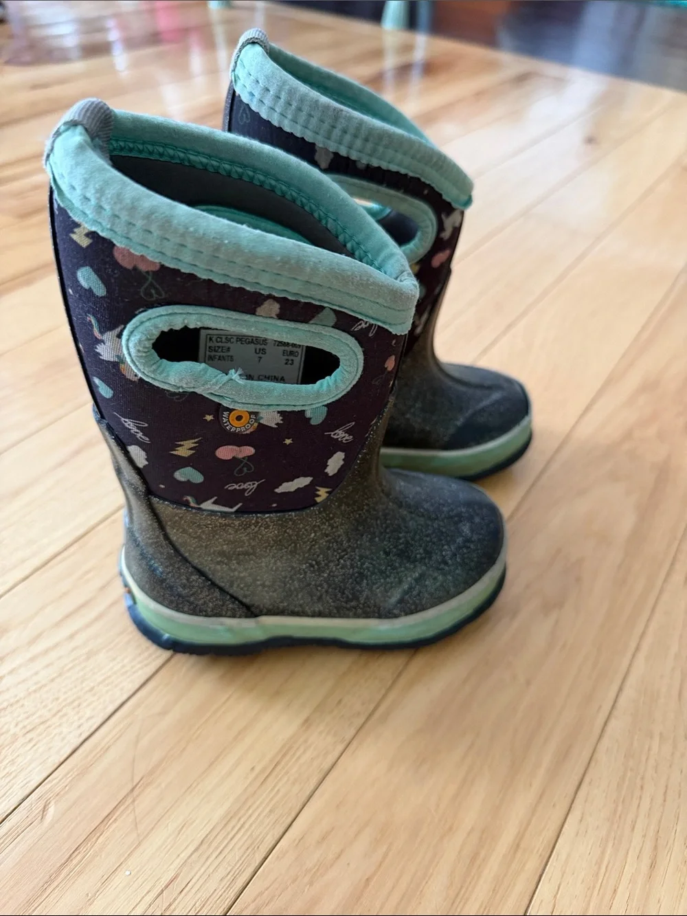Bogs Toddler All-Weather, Waterproof Unicorn Sparkle Boots